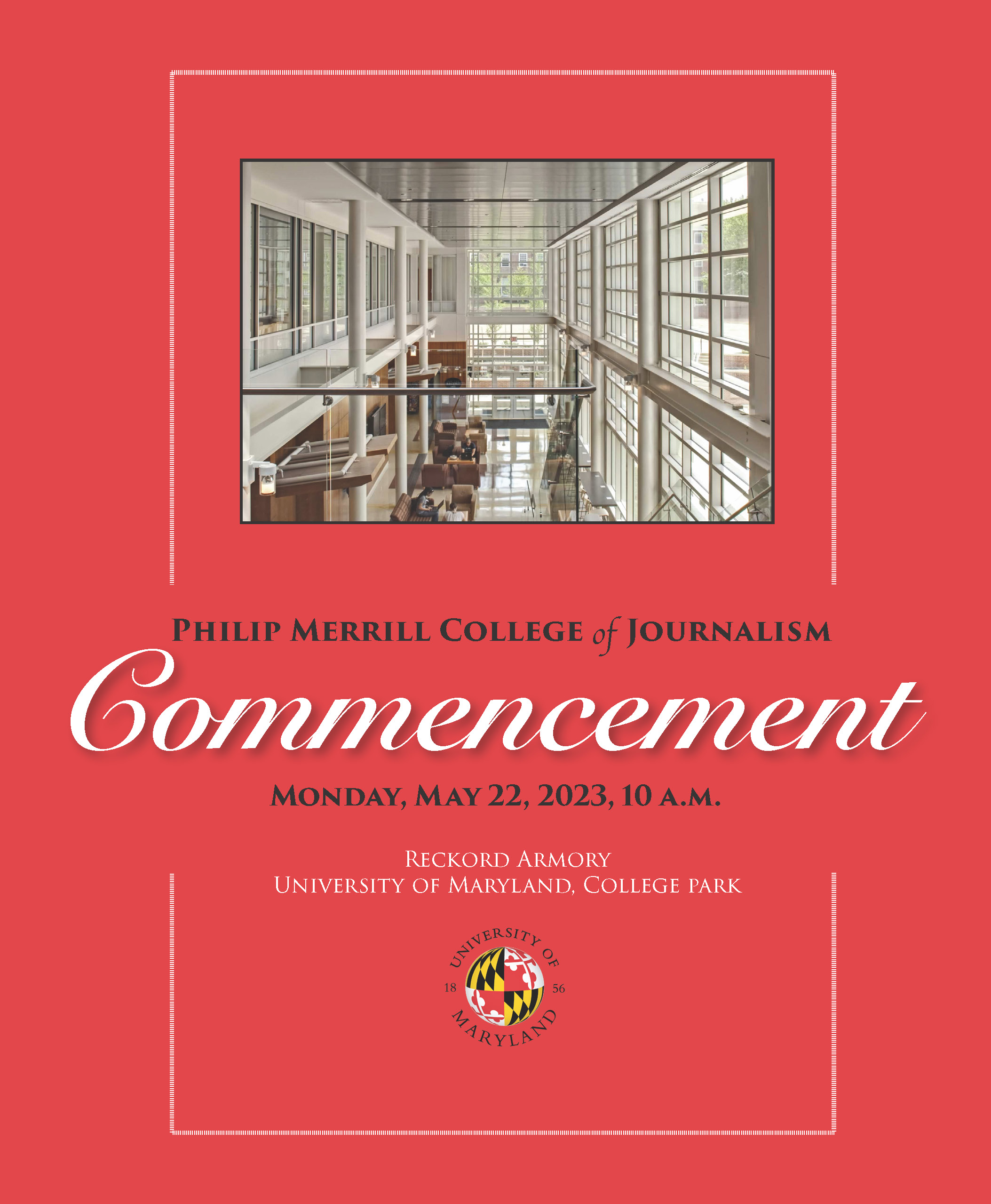 Cover of Merrill College commencement program